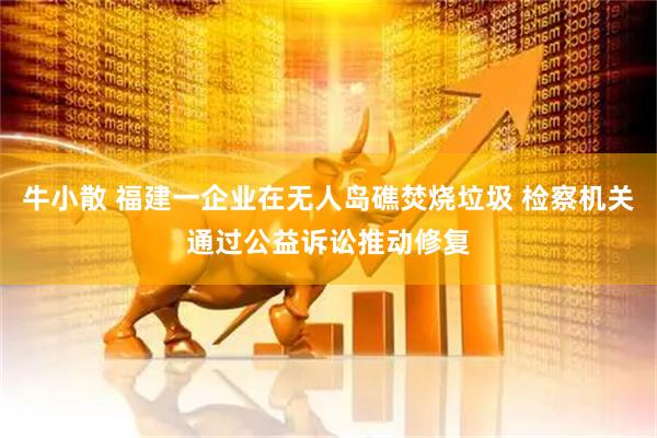 牛小散 福建一企业在无人岛礁焚烧垃圾 检察机关通过公益诉讼推动修复