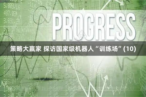 策略大赢家 探访国家级机器人“训练场”(10)